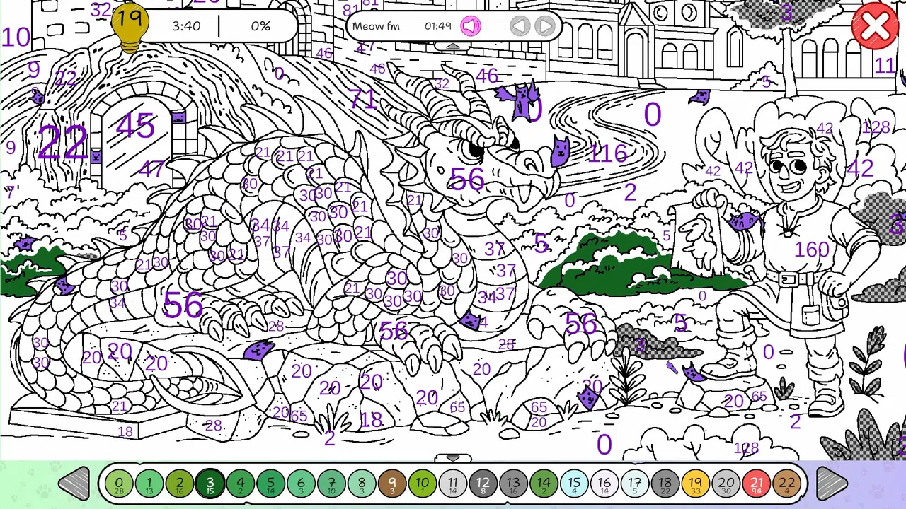 100 Cats Lost In Poland Find & Color Screenshot 3