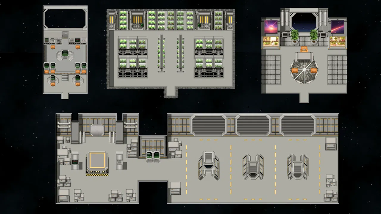 RPG Maker MV - KR Retro Starship Tileset Screenshot 0