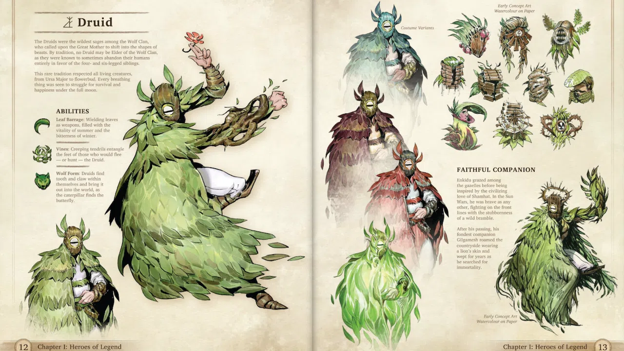 Moon Hunters Art Book Screenshot 1