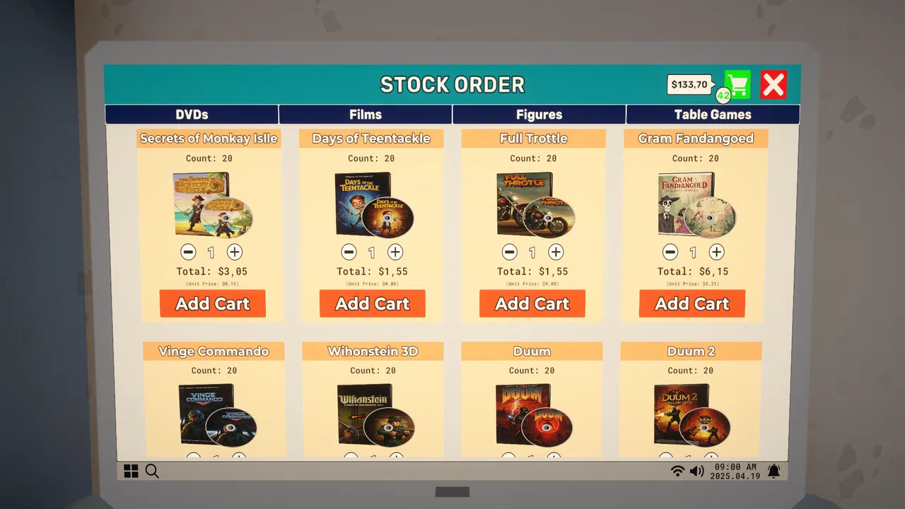DVD Store Simulator Demo Screenshot 4