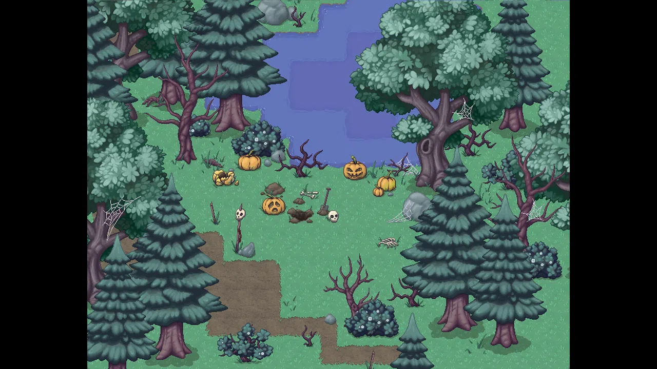 RPG Maker MZ - Haunted Forest Tileset Screenshot 1