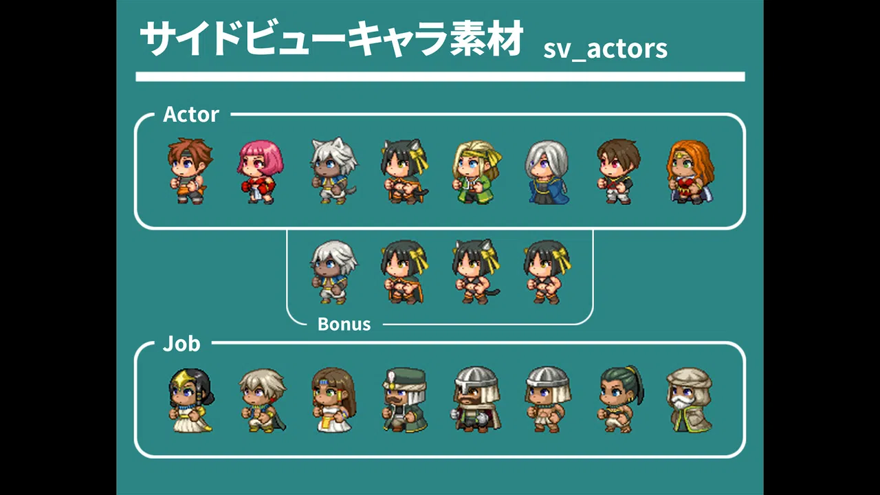 RPG Maker MV - REFMAP Fantasy Character Pack 3 Screenshot 4
