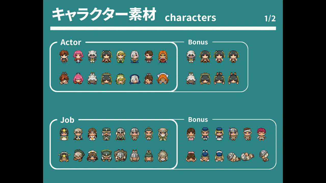 RPG Maker MV - REFMAP Fantasy Character Pack 3 Screenshot 2