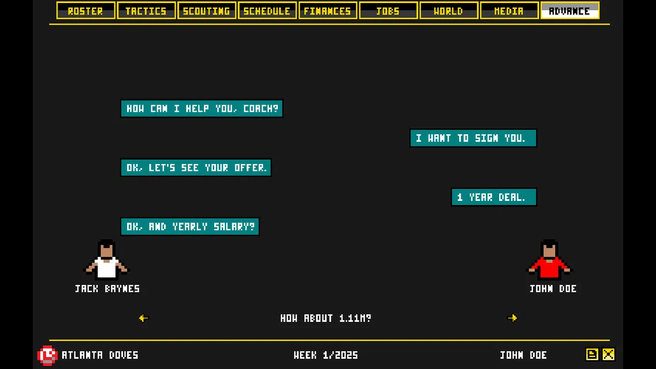 Retro Basketball Manager Screenshot 0
