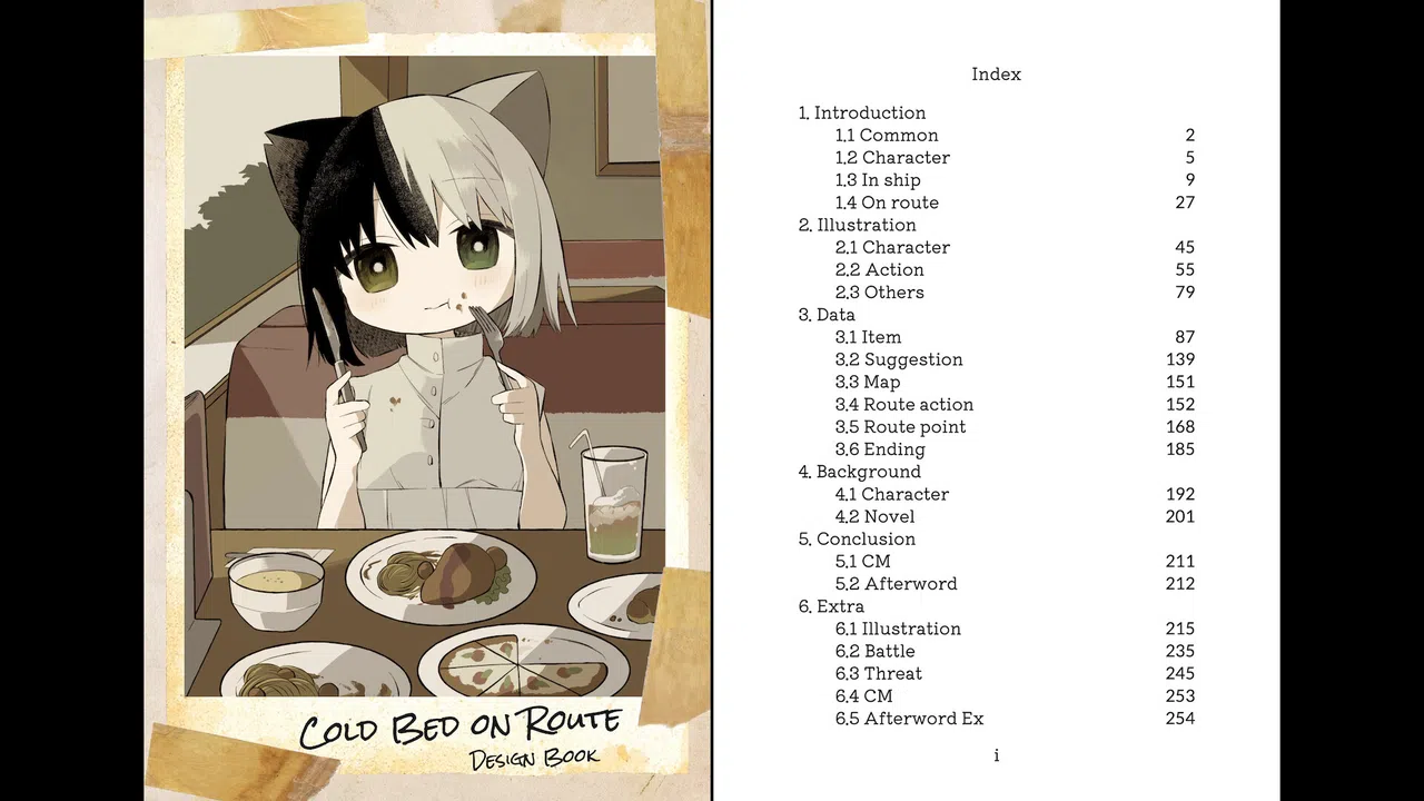 Cold Bed on Route - Artbook Screenshot 0