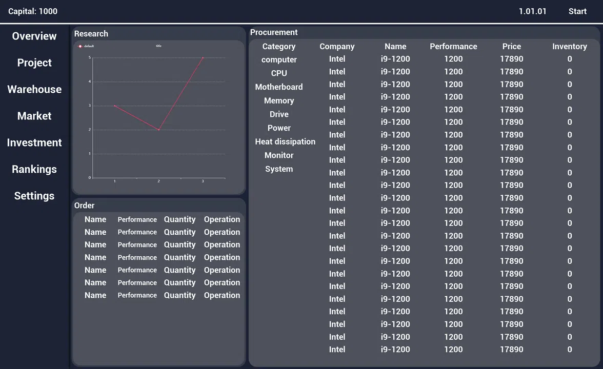 Computer Manufacturer Demo Screenshot 1