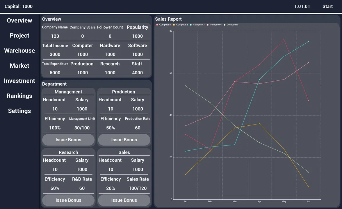 Computer Manufacturer Demo Screenshot 5