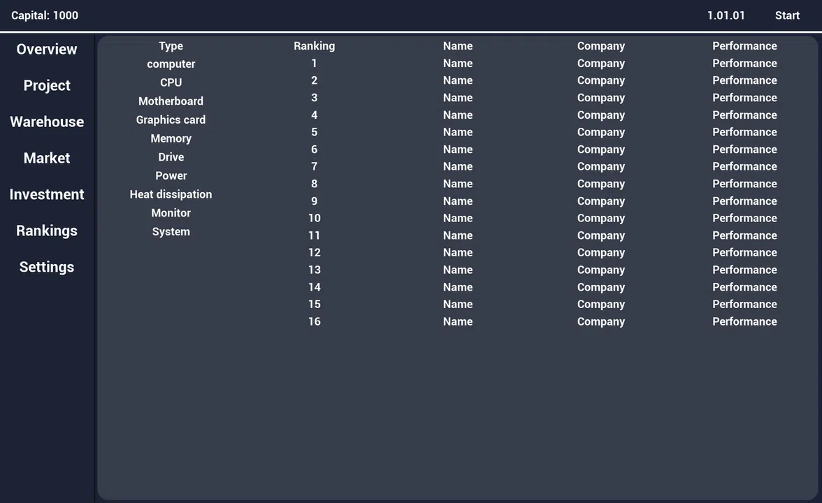 Computer Manufacturer Demo Screenshot 2