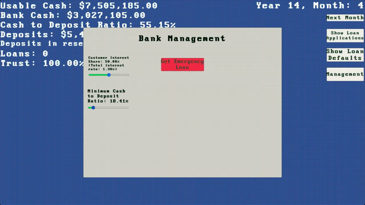 BankingSim Screenshot 1