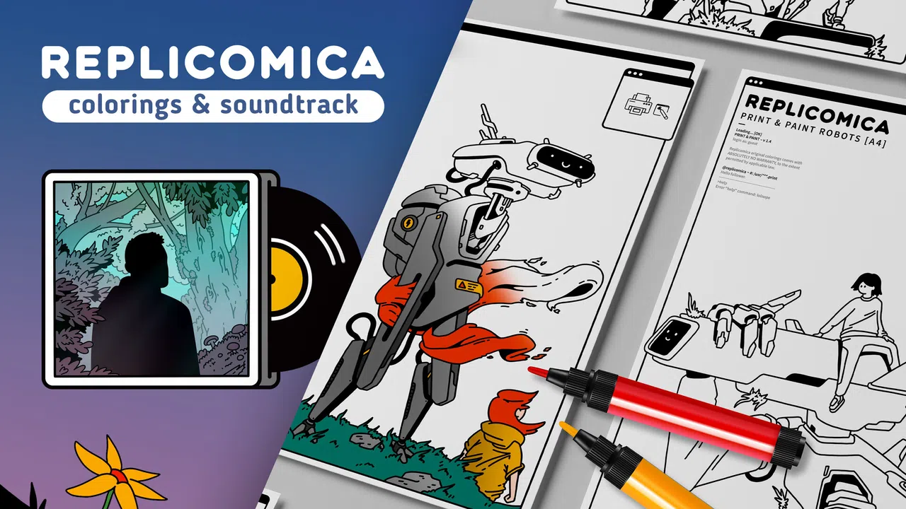 Replicomica Colorings & OST Screenshot 0
