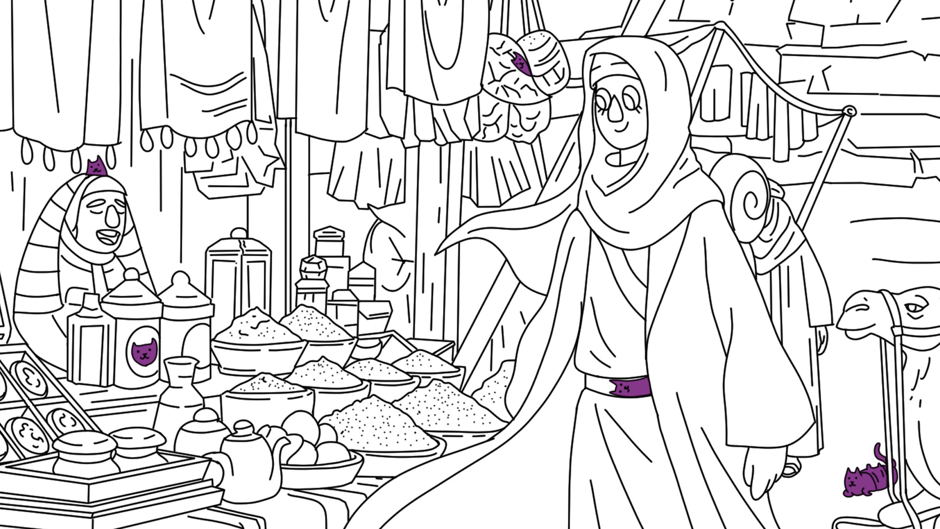 100 Cats Lost In World 2 Find & Color Screenshot 4