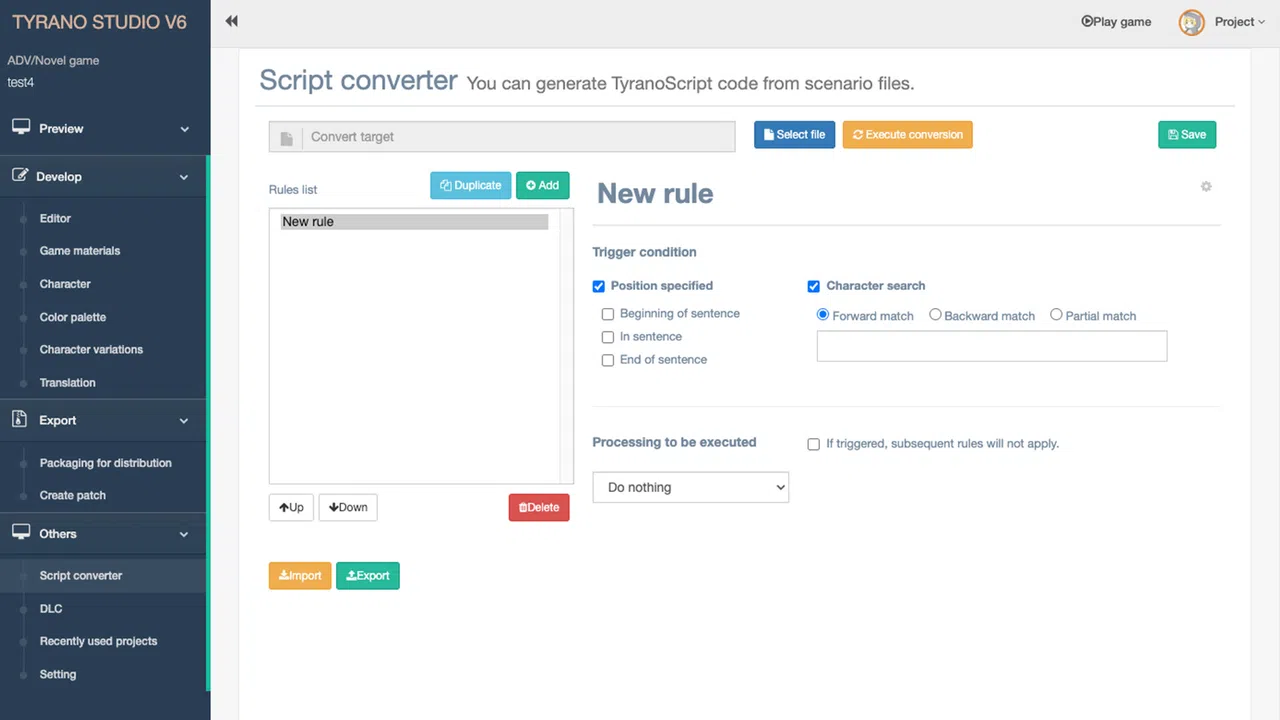 Tyrano Studio - Advanced Pro Kit Screenshot 1