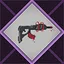 Glowing red puddles icon