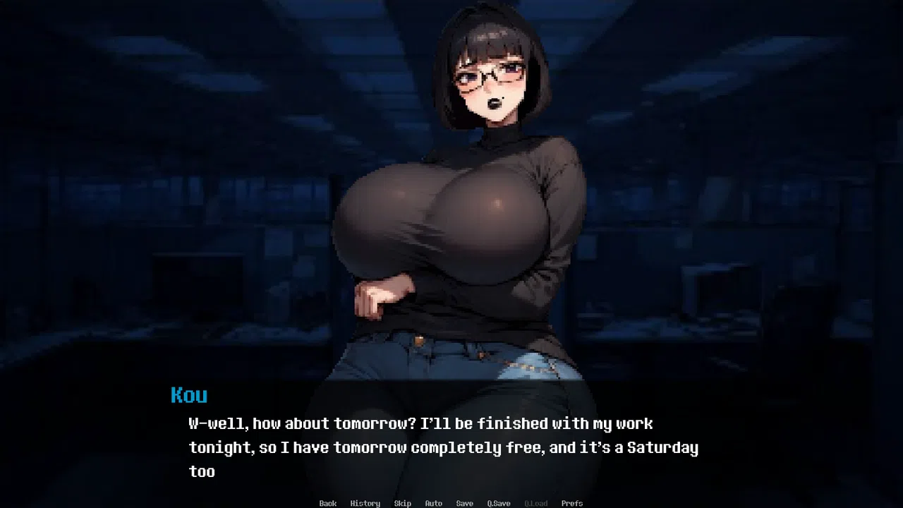 Dominated by: Yandere Goth Co-worker Screenshot 2