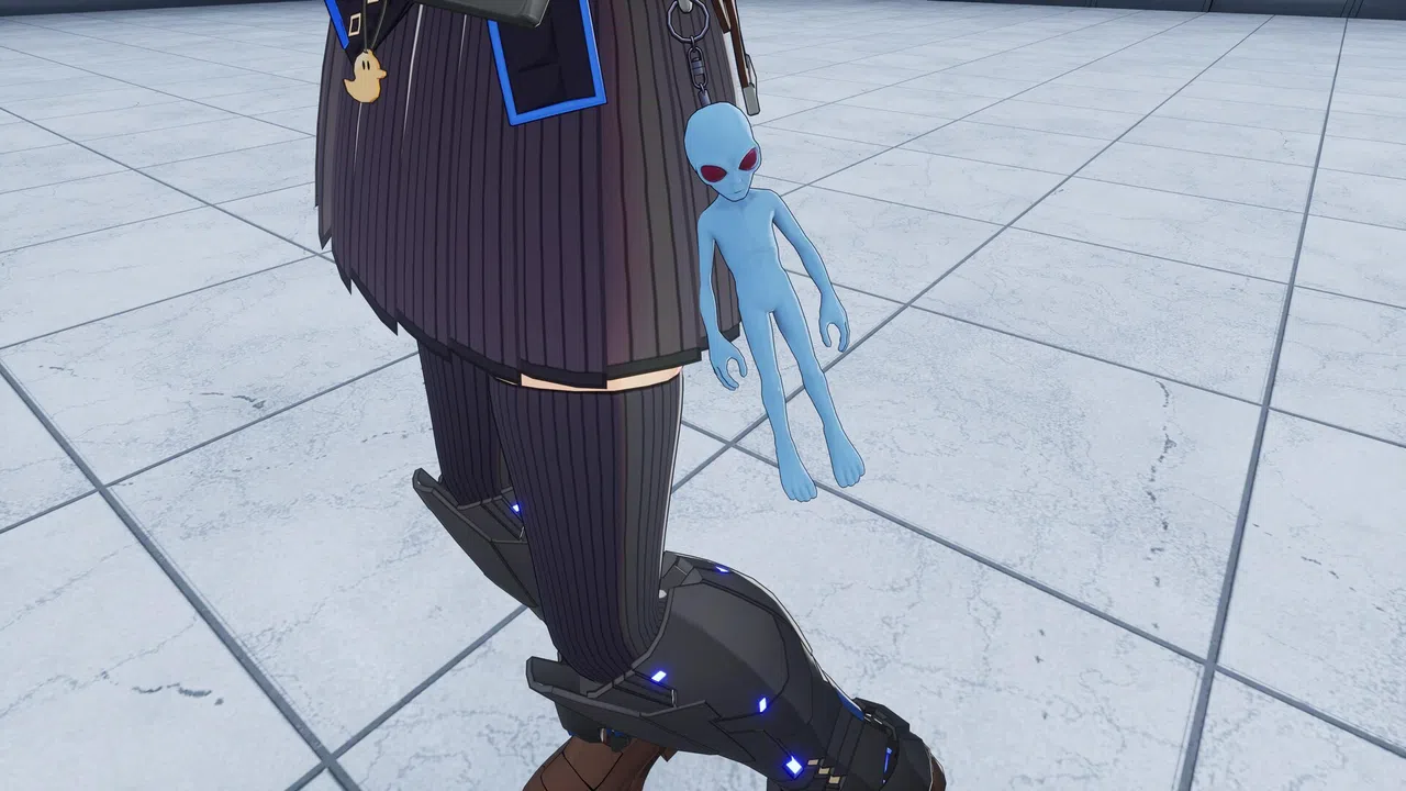FULL METAL SCHOOLGIRL - Accessory: "Blue Grey Alien" Screenshot 0