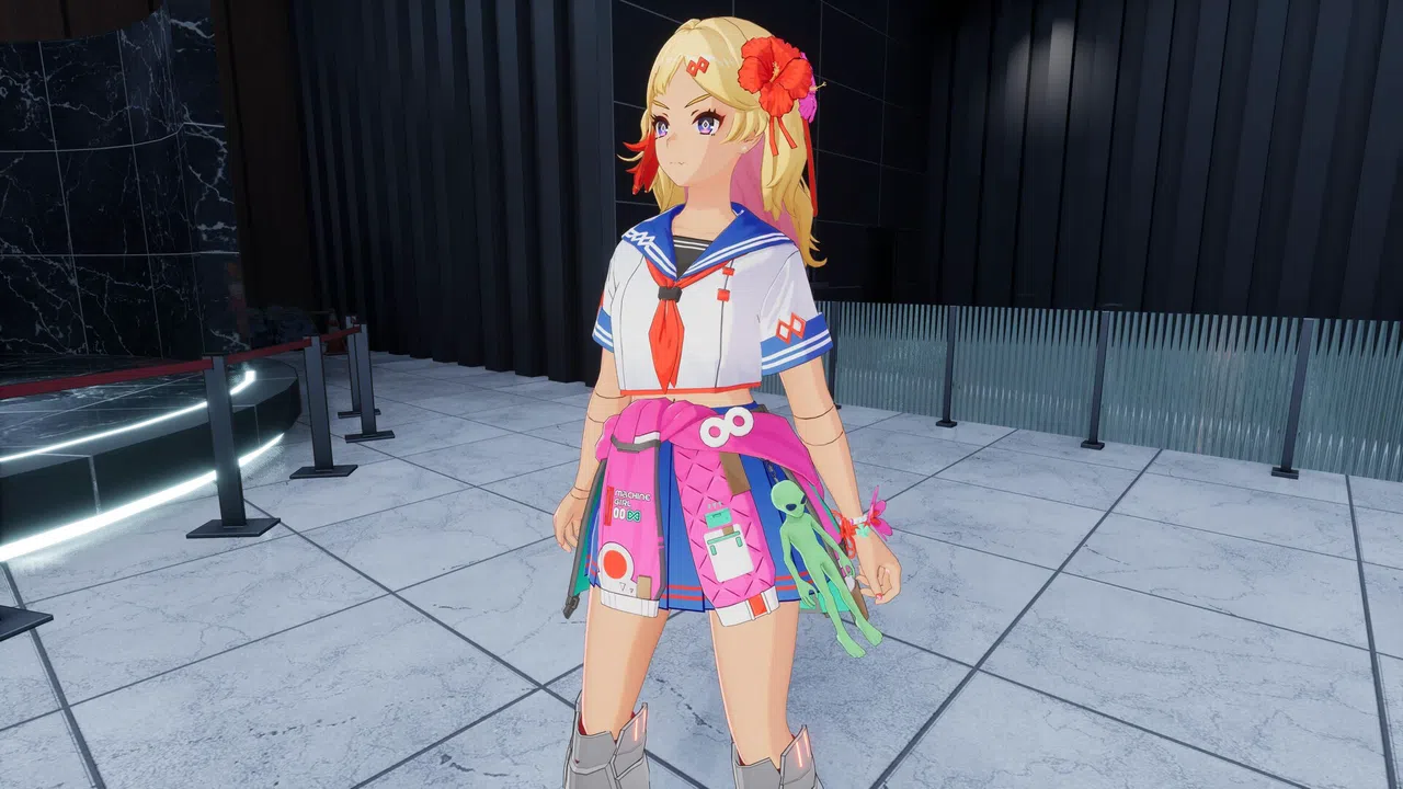 FULL METAL SCHOOLGIRL - Accessory: "Green Grey Alien" Screenshot 1