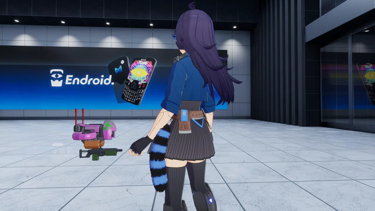 FULL METAL SCHOOLGIRL - Accessory: "Blue Raccoon Tail" Screenshot 1
