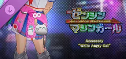 FULL METAL SCHOOLGIRL - Accessory: "White Angry Cat"