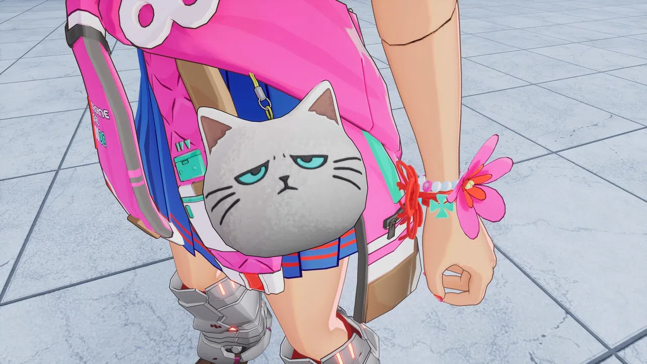 FULL METAL SCHOOLGIRL - Accessory: "White Angry Cat" Screenshot 0