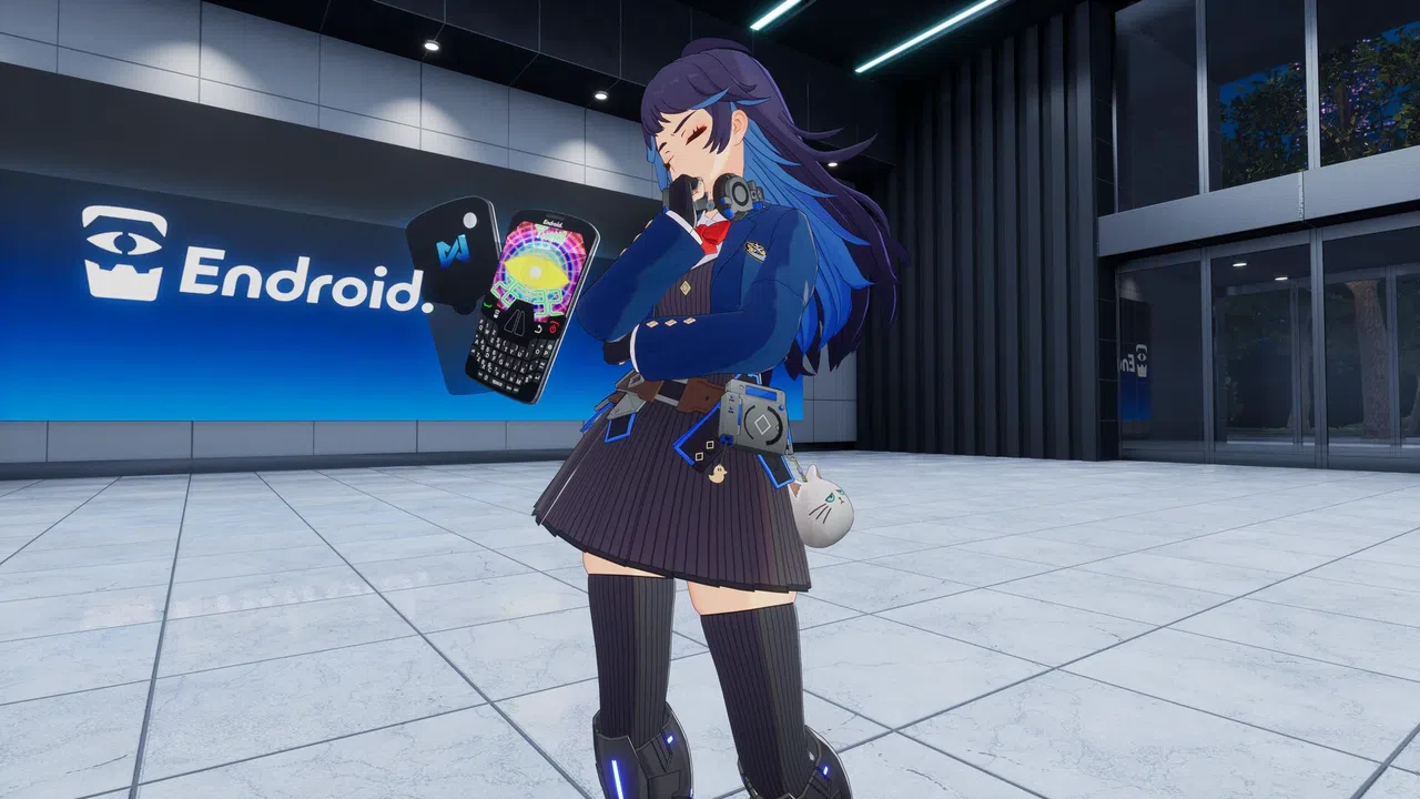 FULL METAL SCHOOLGIRL - Accessory: "White Angry Cat" Screenshot 1