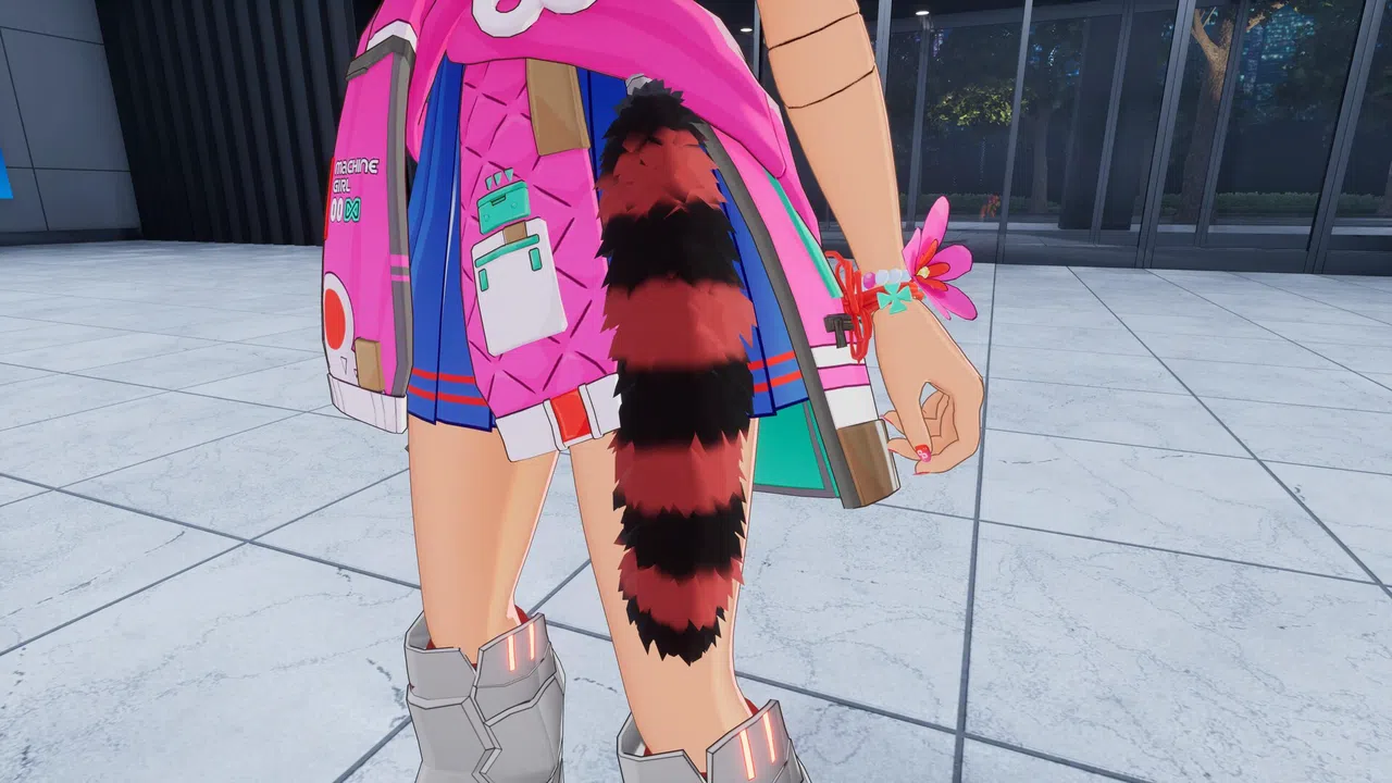 FULL METAL SCHOOLGIRL - Accessory: "Red Raccoon Tail" Screenshot 1