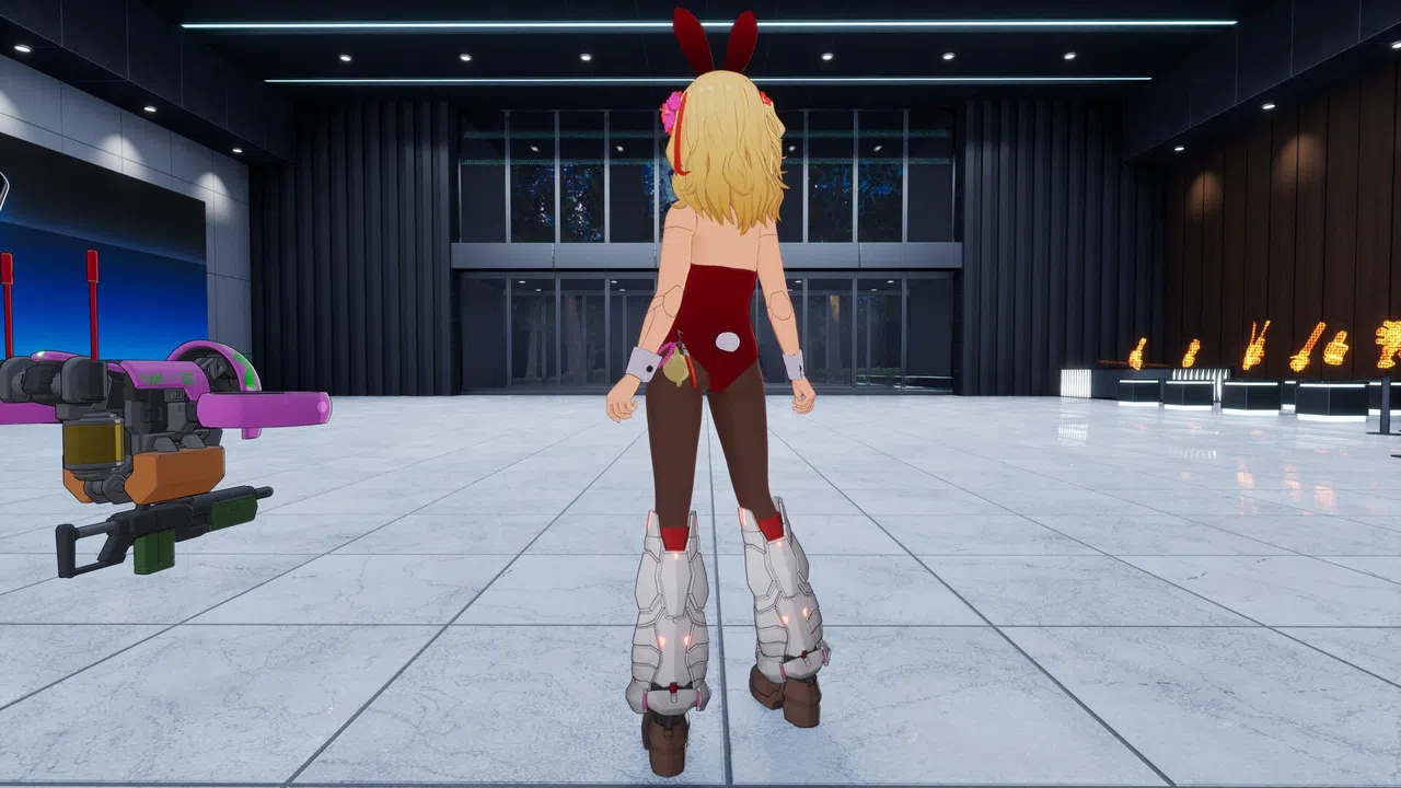 FULL METAL SCHOOLGIRL - Costume: "Red Bunny Girl (Ryoko)" Screenshot 1