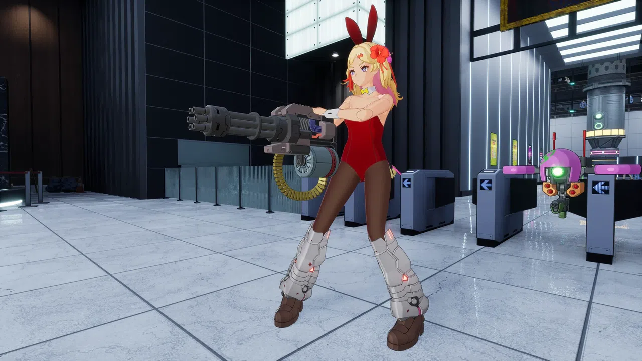 FULL METAL SCHOOLGIRL - Costume: "Red Bunny Girl (Ryoko)" Screenshot 2