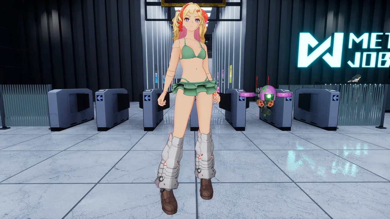FULL METAL SCHOOLGIRL - Costume: "Cute Emerald Bikini (Ryoko)" Screenshot 0