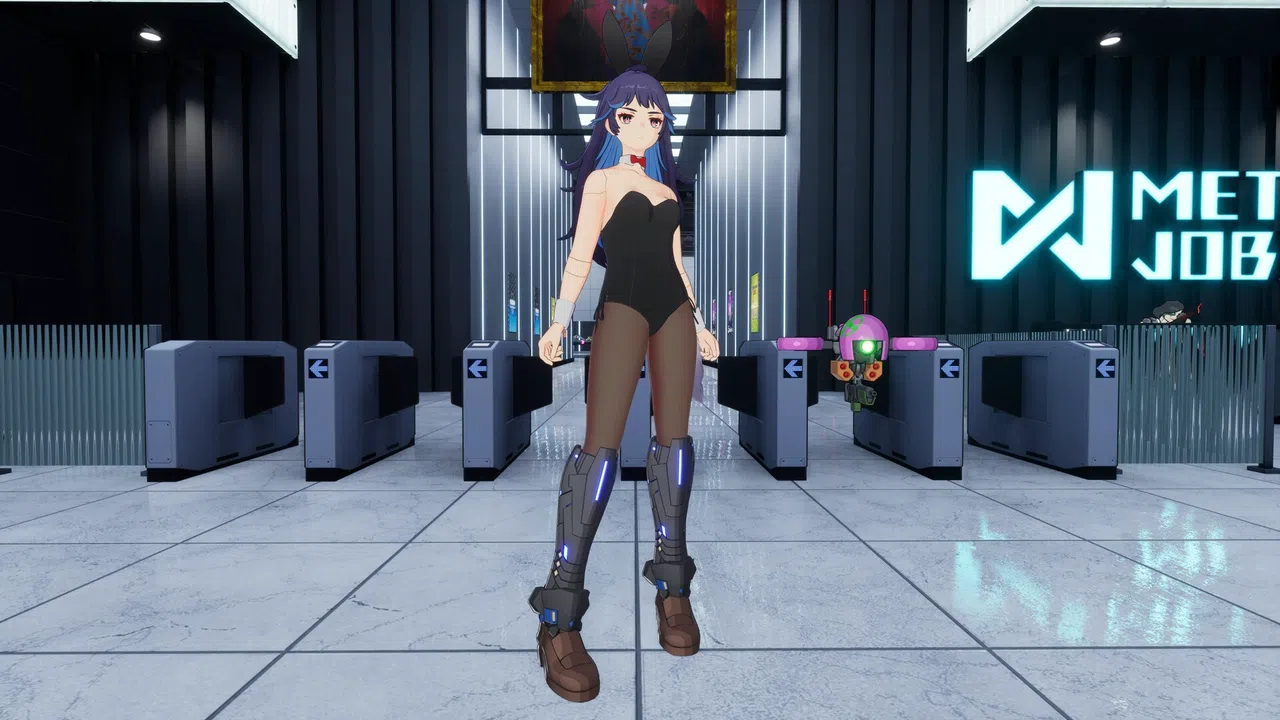 FULL METAL SCHOOLGIRL - Costume: "Black Bunny Girl (Akemi)" Screenshot 0