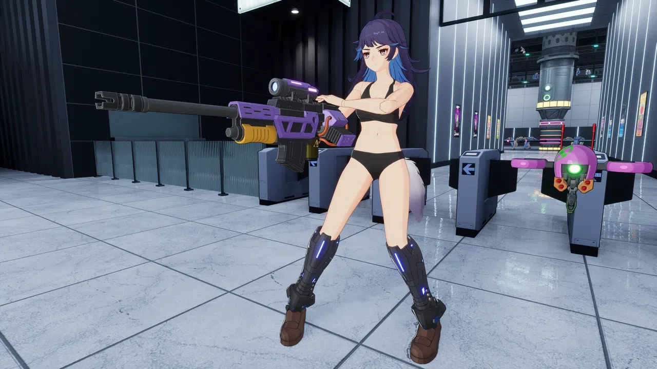 FULL METAL SCHOOLGIRL - Costume: "Cool Black Bikini (Akemi)" Screenshot 2