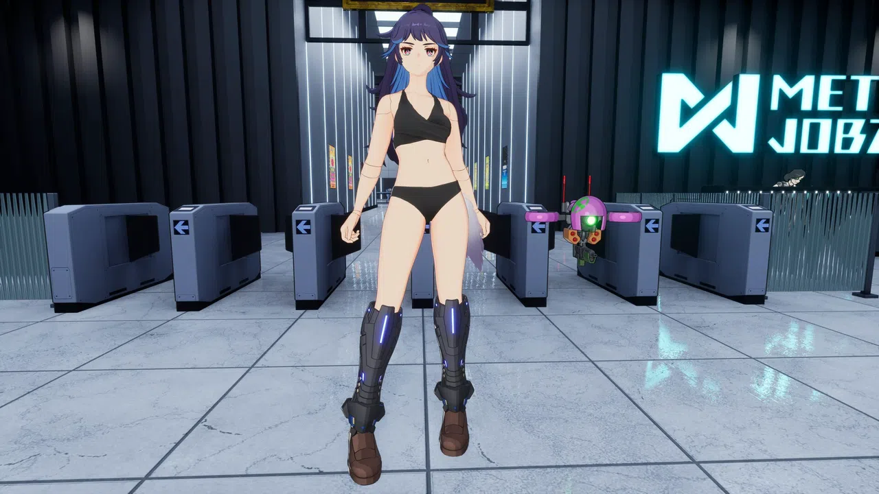 FULL METAL SCHOOLGIRL - Costume: "Cool Black Bikini (Akemi)" Screenshot 0