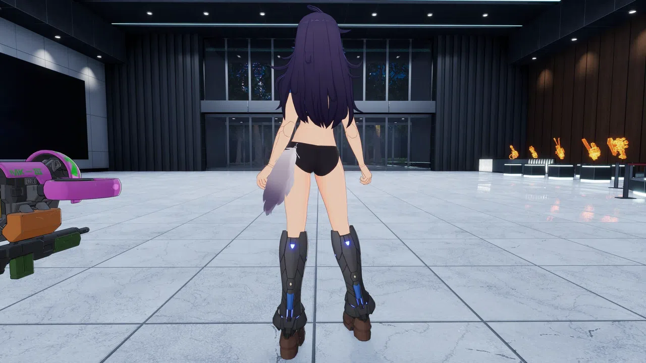 FULL METAL SCHOOLGIRL - Costume: "Cool Black Bikini (Akemi)" Screenshot 1