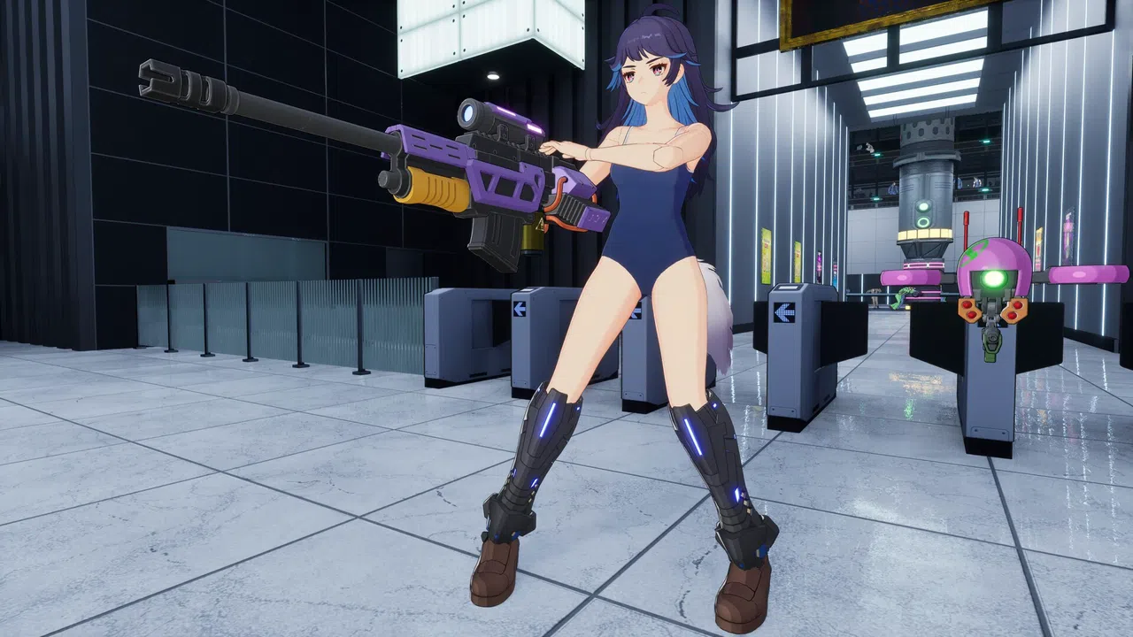FULL METAL SCHOOLGIRL - Costume: "School Swimsuit (Akemi)" Screenshot 2