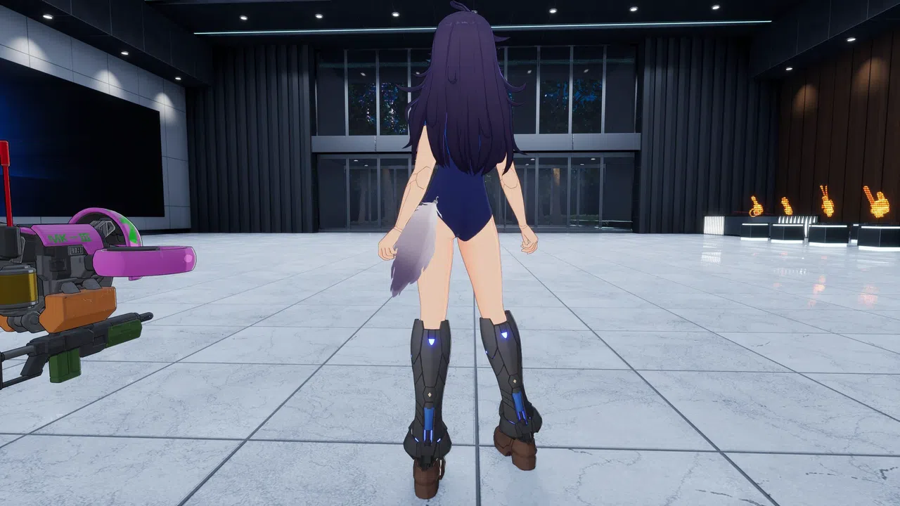 FULL METAL SCHOOLGIRL - Costume: "School Swimsuit (Akemi)" Screenshot 1