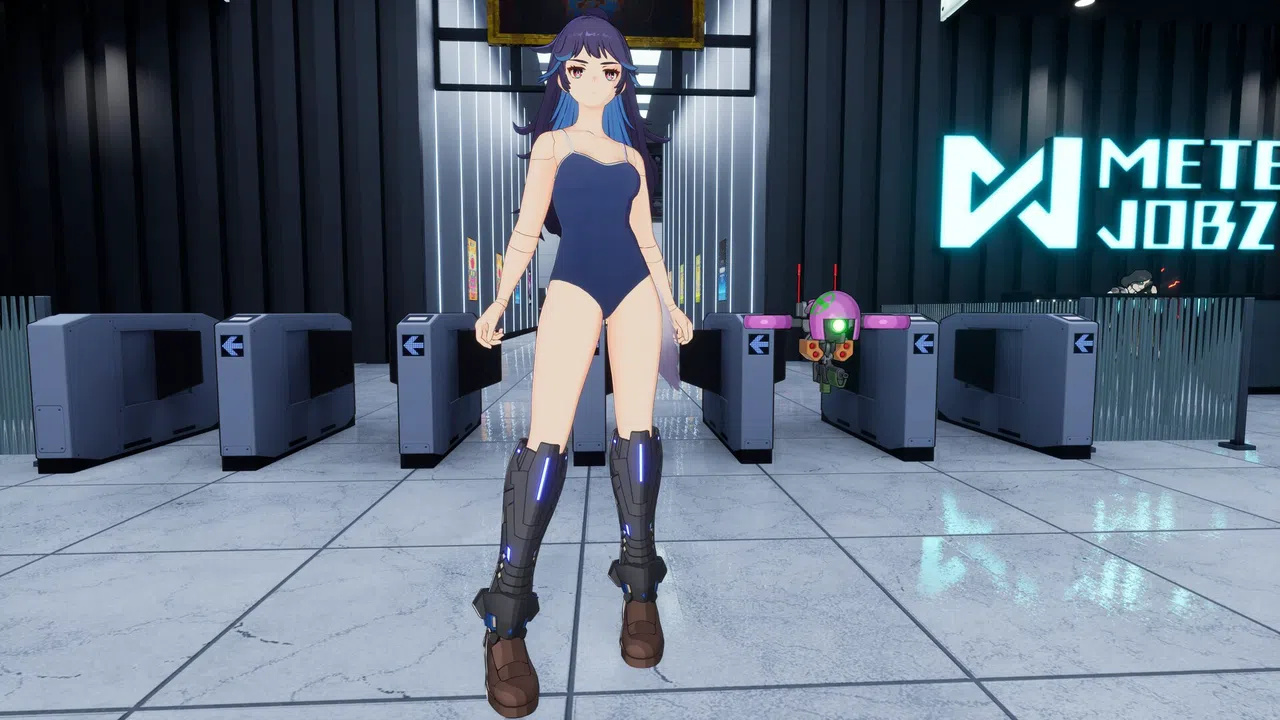 FULL METAL SCHOOLGIRL - Costume: "School Swimsuit (Akemi)" Screenshot 0