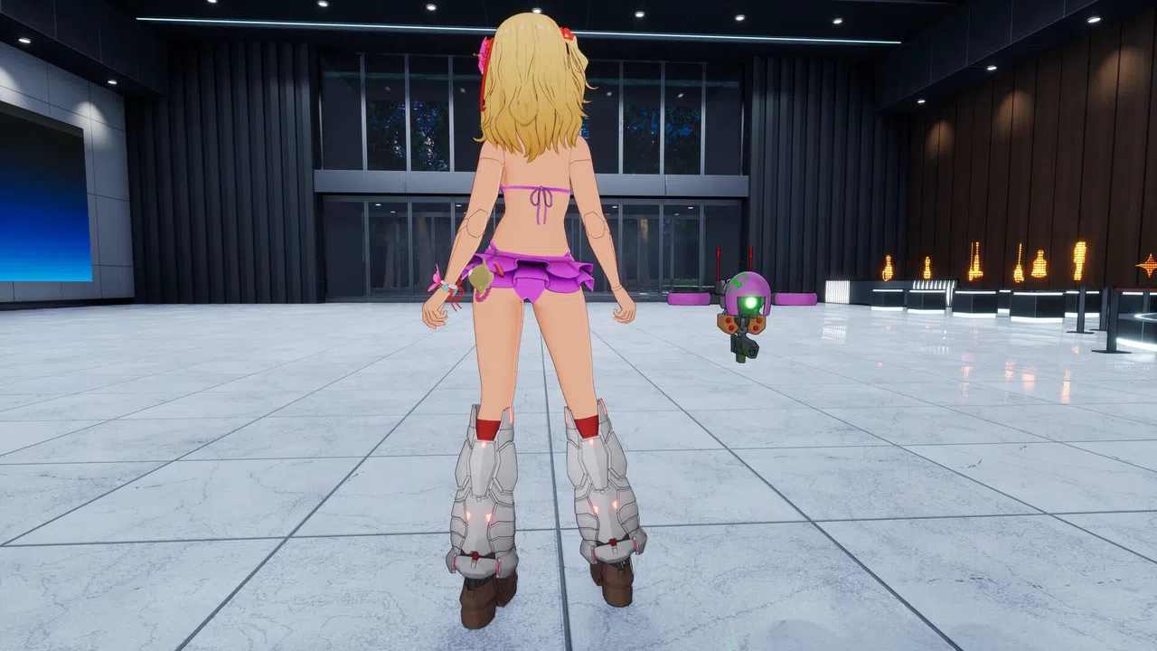 FULL METAL SCHOOLGIRL - Costume: "Cute Pink Bikini (Ryoko)" Screenshot 1