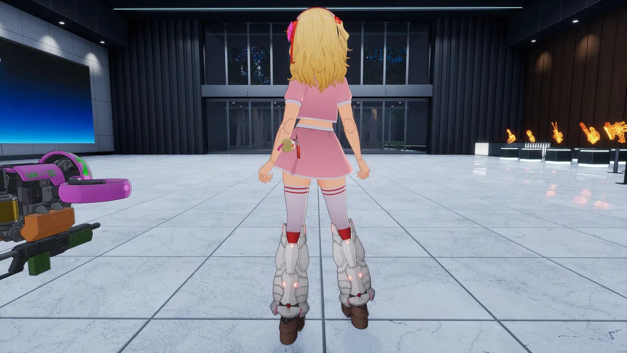 FULL METAL SCHOOLGIRL - Costume: "Nurse Pale Pink (Ryoko)" Screenshot 1