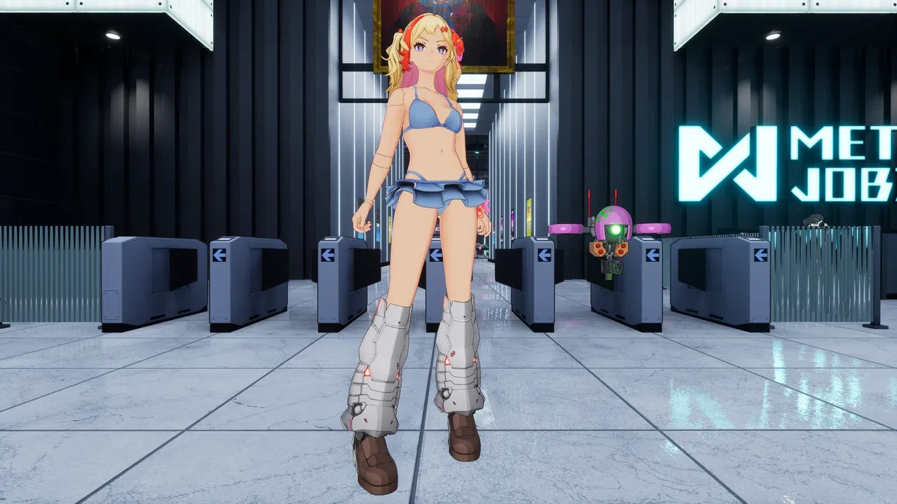FULL METAL SCHOOLGIRL - Costume: "Cute Aquamarine Bikini (Ryoko)" Screenshot 2