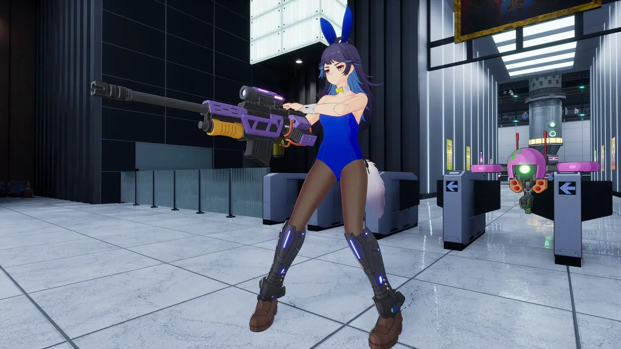 FULL METAL SCHOOLGIRL - Costume: "Blue Bunny Girl (Akemi)" Screenshot 2