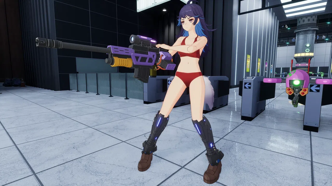 FULL METAL SCHOOLGIRL - Costume: "Cool Red Bikini (Akemi)" Screenshot 2