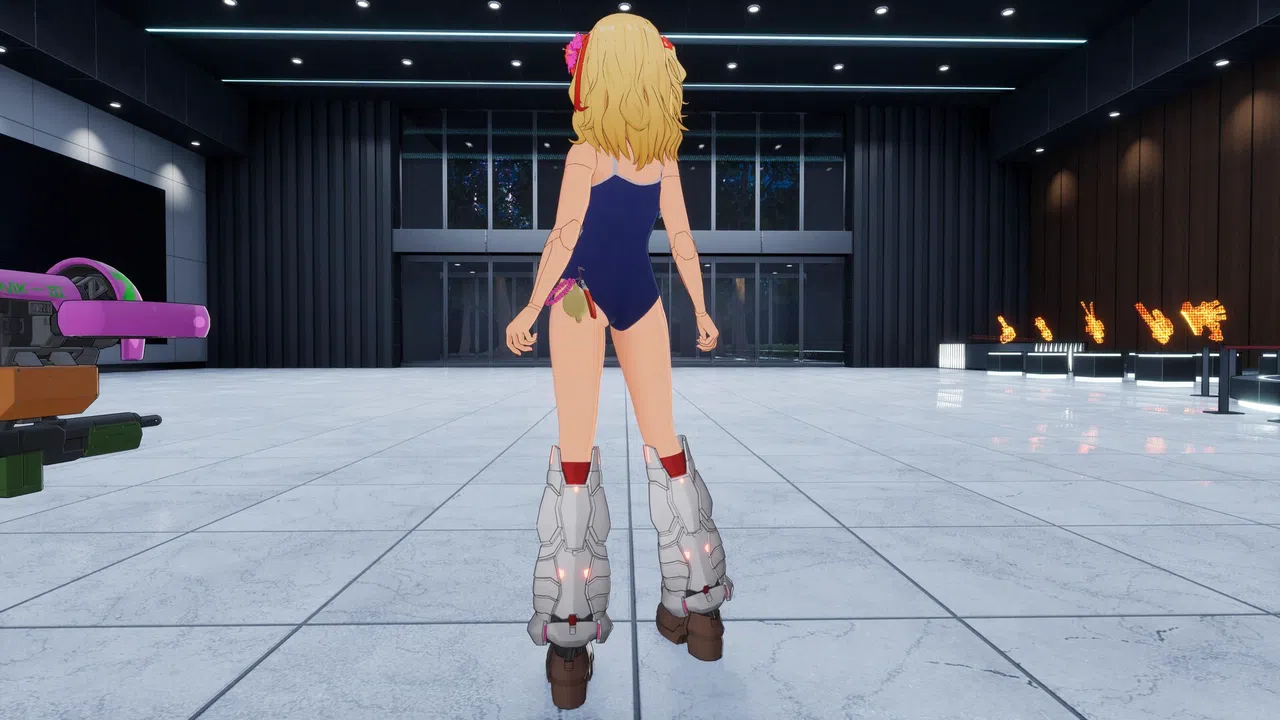 FULL METAL SCHOOLGIRL - Costume: "School Swimsuit (Ryoko)" Screenshot 1
