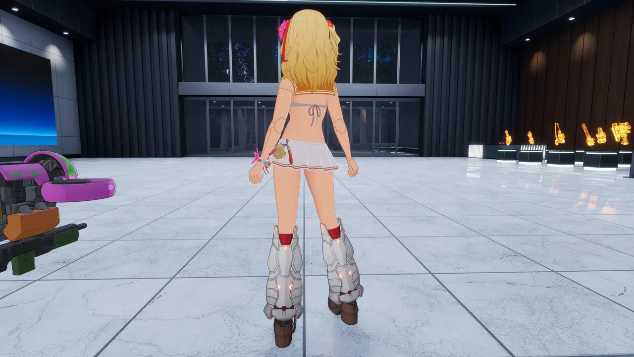 FULL METAL SCHOOLGIRL - Costume: "White Sailor Bikini (Ryoko)" Screenshot 1