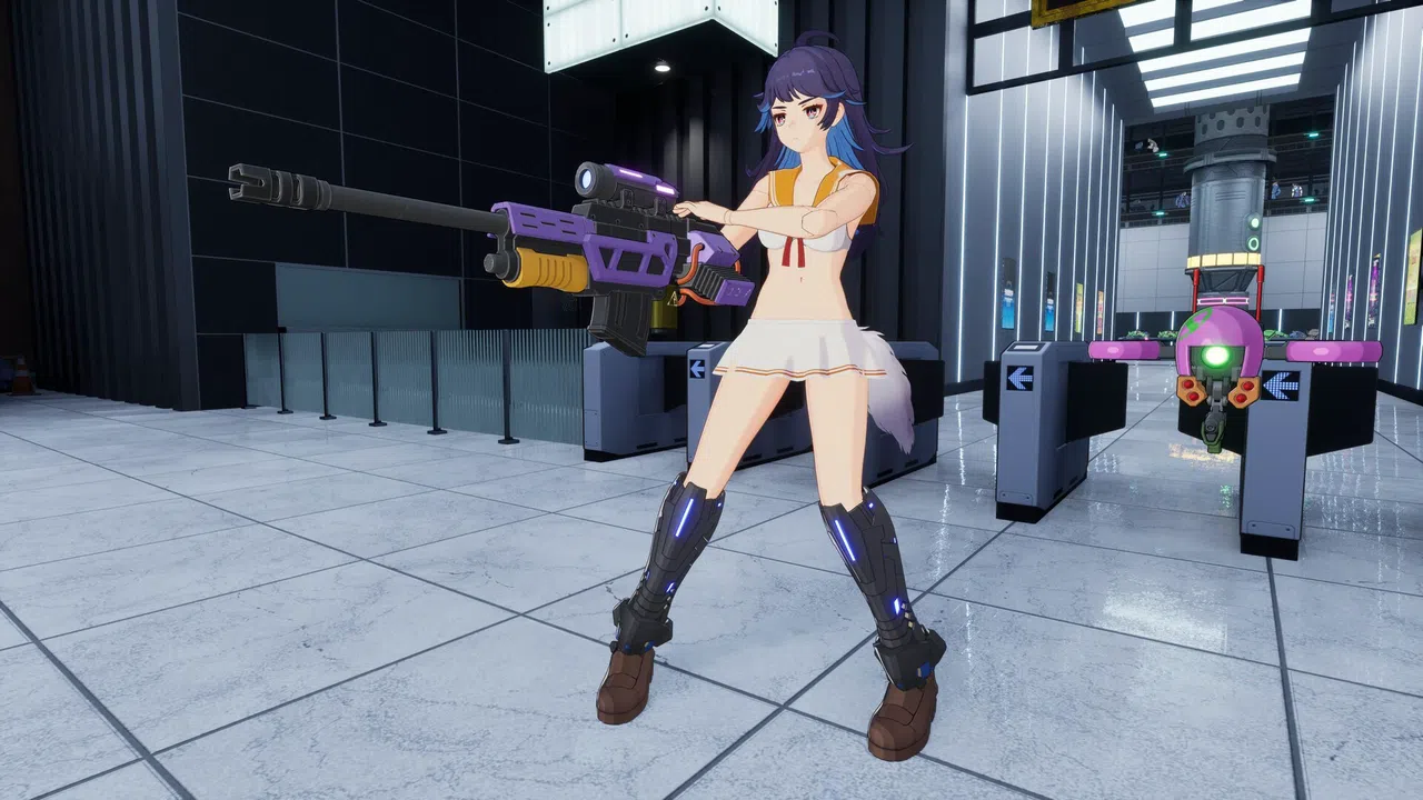 FULL METAL SCHOOLGIRL - Costume: "White Sailor Bikini (Akemi)" Screenshot 2