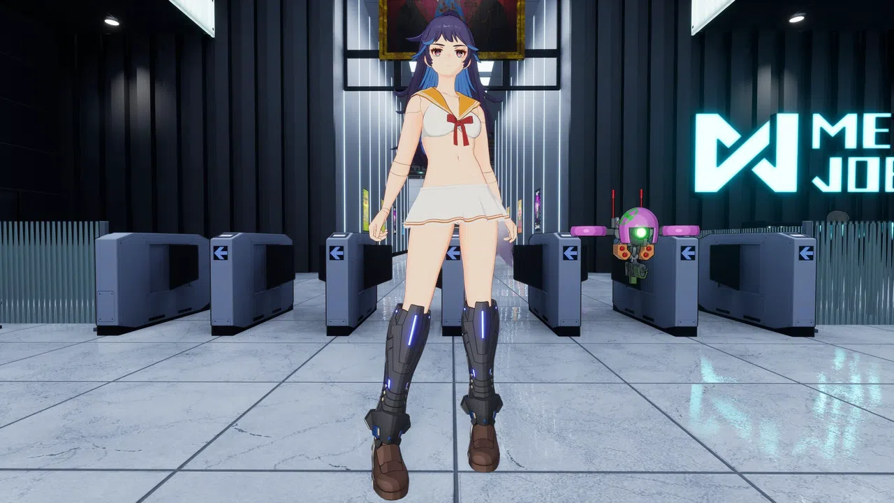 FULL METAL SCHOOLGIRL - Costume: "White Sailor Bikini (Akemi)" Screenshot 0