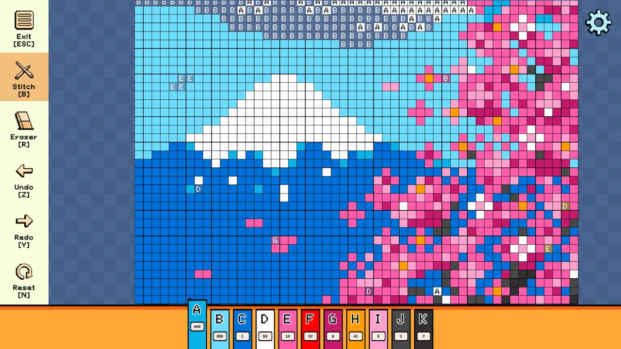 Pixel Cross Stitch - Landscapes Pack 4 Screenshot 0