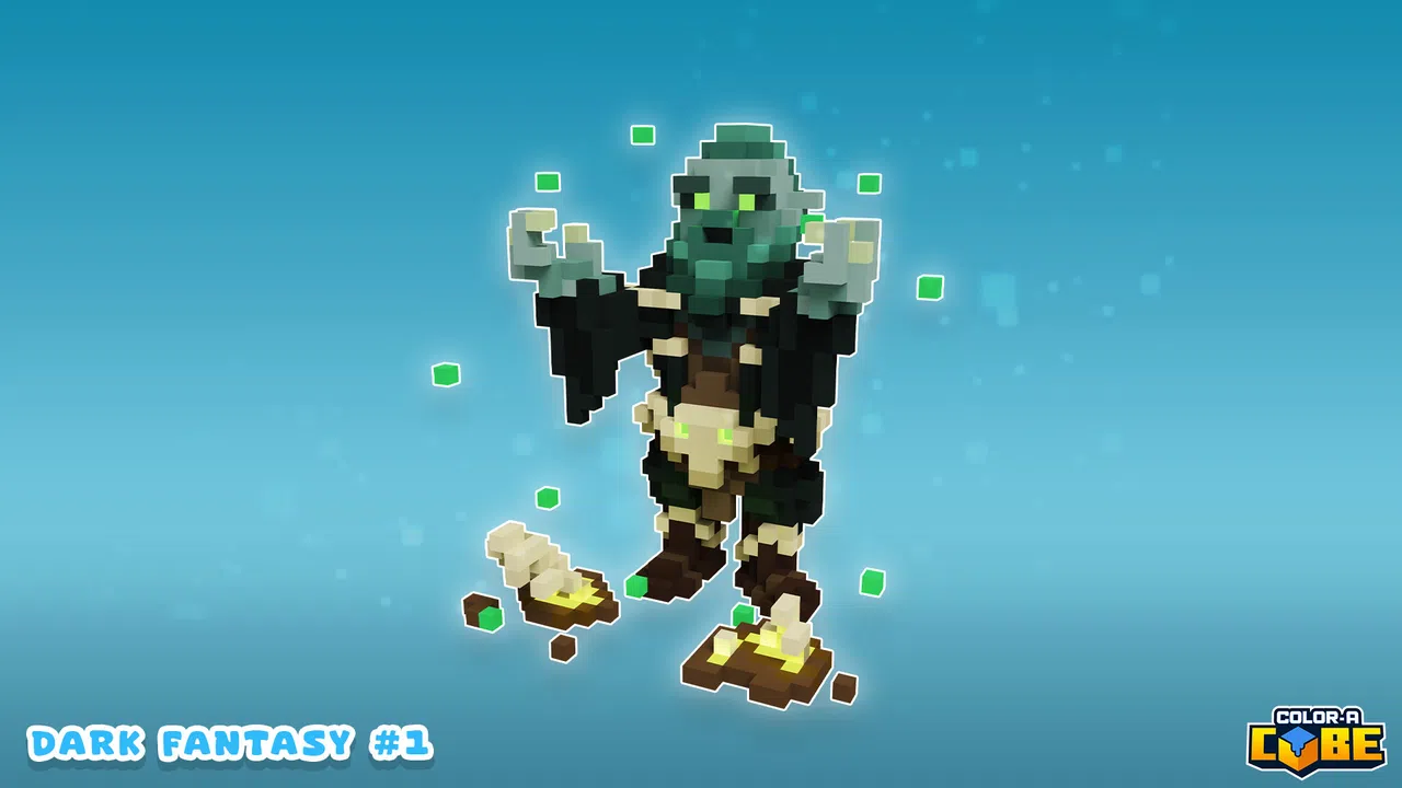 Color a Cube - Dark Fantasy #1 Screenshot 1