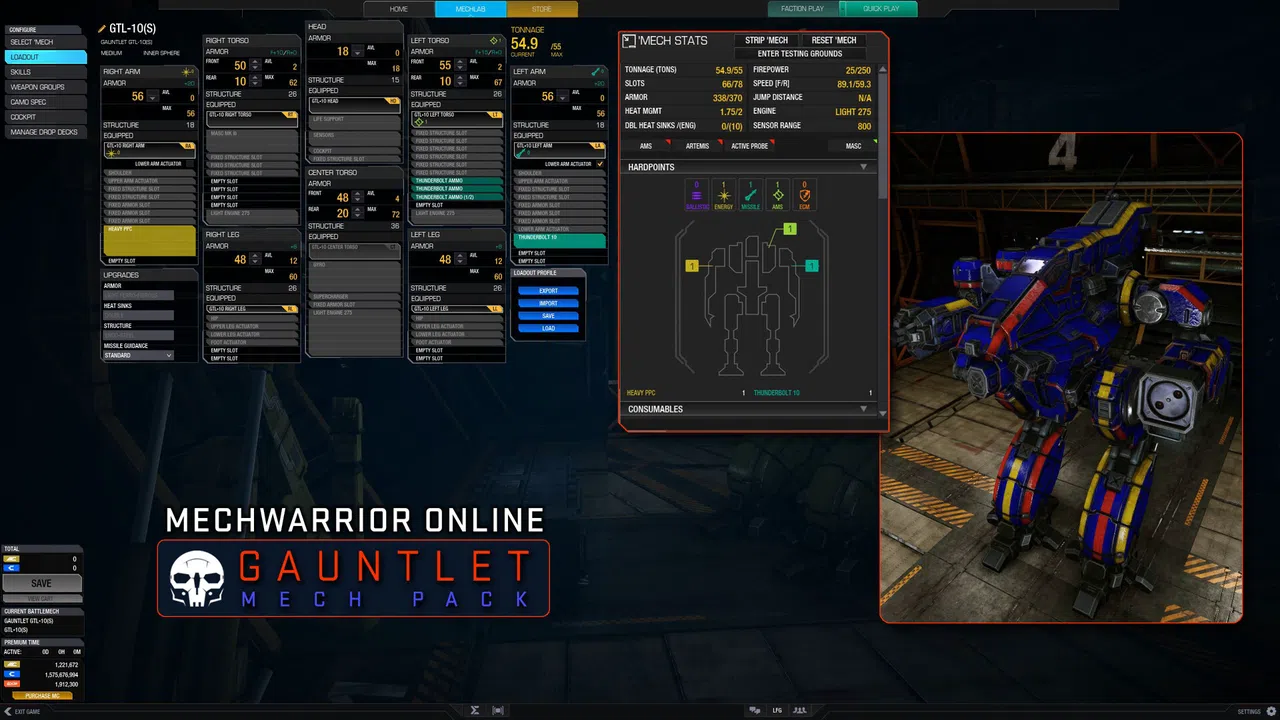 MechWarrior Online™ - Gauntlet Mech pack Screenshot 1