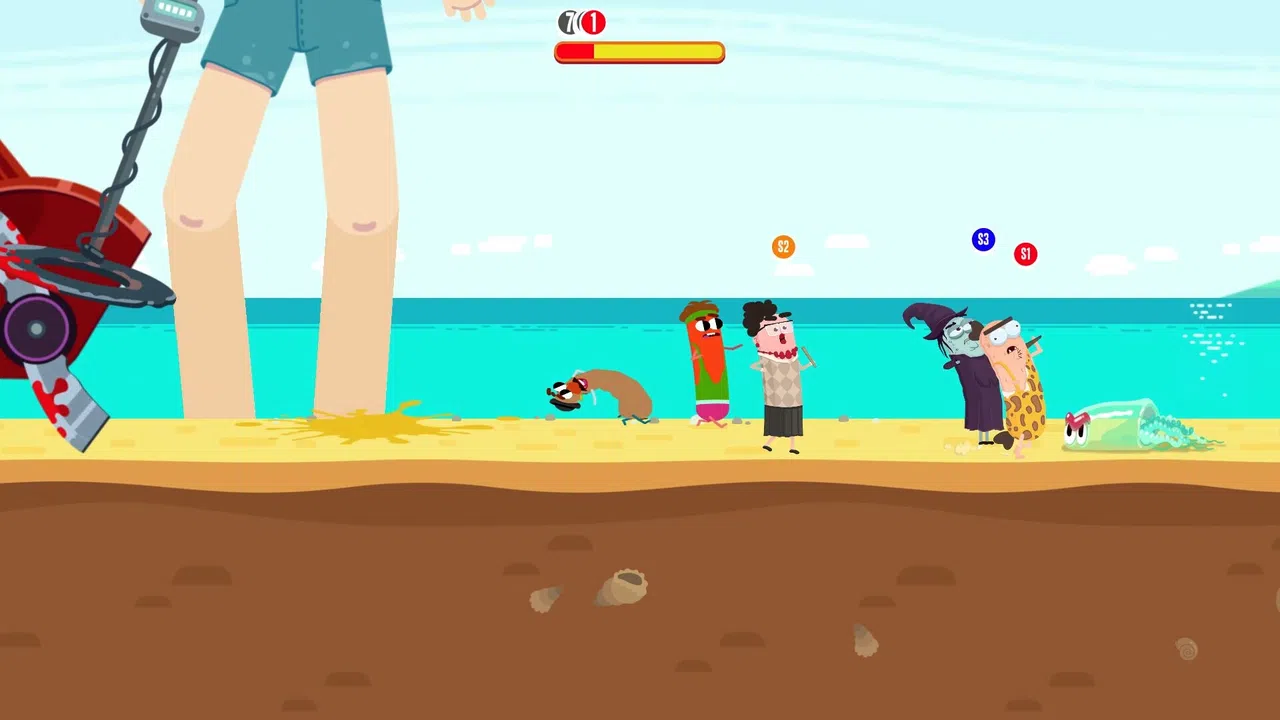 Run Sausage Run: Old, Ancient and Fossil Screenshot 2