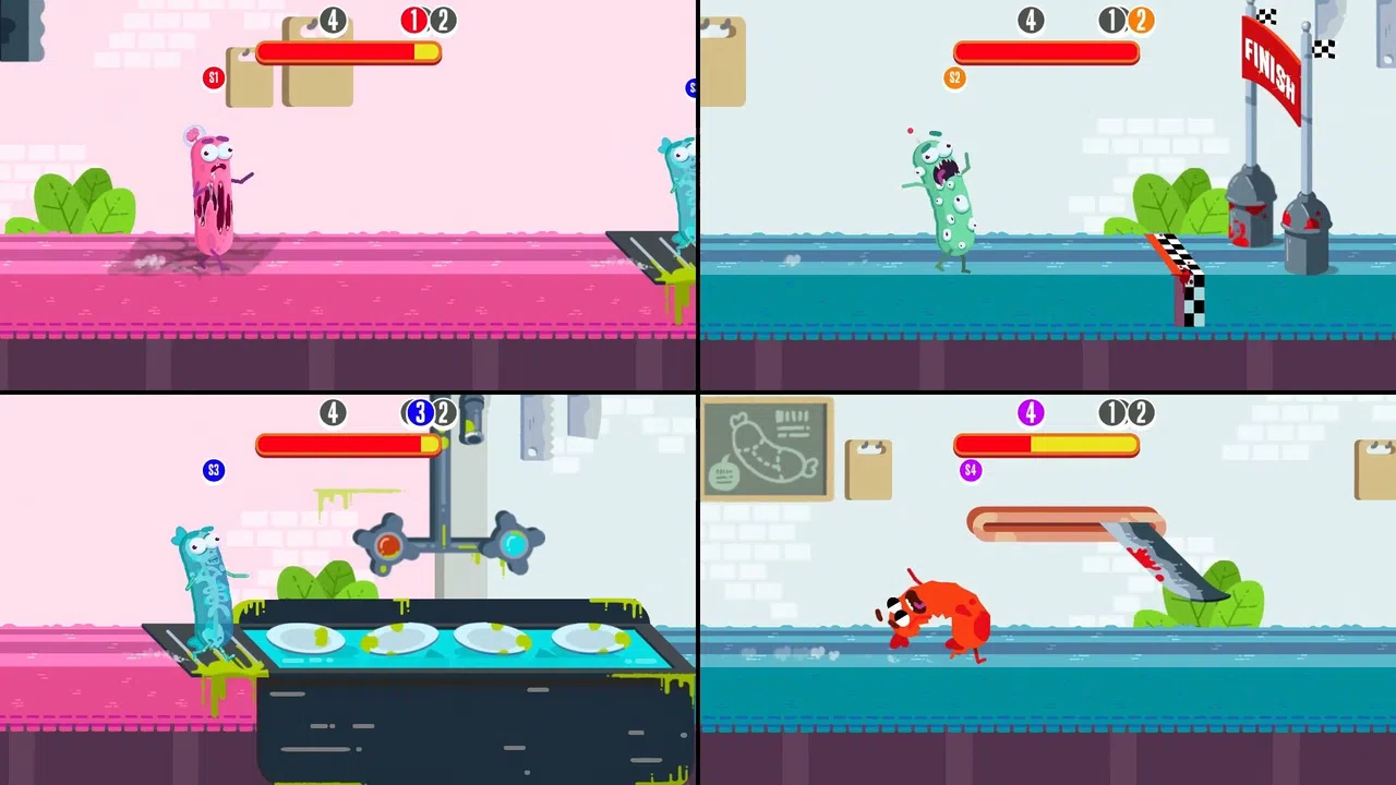 Run Sausage Run: Eyes, Brains and Bones Screenshot 1