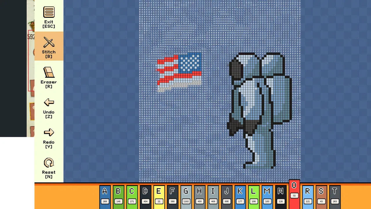 Pixel Cross Stitch - Independence Day Pack Screenshot 1